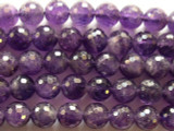 Amethyst Faceted Round Gemstone Beads 10mm (GS2184)