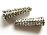 Pewter Bead - Dotted Cone 29mm (PB112)