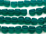 Emerald Green Triangular Resin Beads 15mm (RES440)