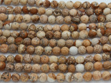 Picture Jasper Faceted Round Gemstone Beads 6mm (GS2240)