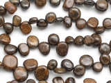 Bronzite Petal Nugget Gemstone Beads 15mm (GS2330)