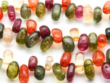 Multi-Color Quartz Nugget End-Drilled Gemstone Beads 16mm (GS2353)