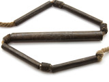 Thai Buddhist Metal Tube Beads (TA118)