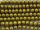 Gold Antique Metallic Potato Pearl Beads 7mm (PRL19)