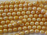 Peach Irregular Pearl Beads 6mm (PRL46)