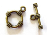 Brass Pewter Toggle Clasp 14mm (PB276)