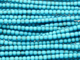 Turquoise White Heart Trade Beads 4-5mm (AT54)