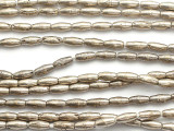 Silver Rice Metal Beads 8-9mm - Ethiopia (ME53)