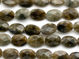 Brown Labradorite Faceted Oval Gemstone Beads 18mm (GS2627)