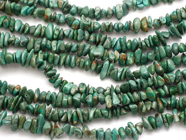 Turquoise Chip Strand Green Blue Chinese Turquoise About 10x4mm X603 15 Inch Strand