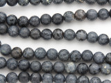 Natural Blue Coral Round Beads 8mm (CO301)