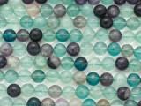 Rainbow Fluorite Round Gemstone Beads 8mm (GS154)