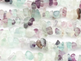 Rainbow Fluorite Chip Gemstone Beads - 34" strand (GS448)