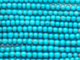 Turquoise White Heart Trade Beads 6-7mm (AT3765)