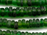 Green Recycled Glass Beads 12-18mm - Indonesia (RG357)