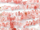 Cherry Quartz Chip Gemstone Beads  - 32" strand (GS496)