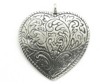 Western Heart - Pewter Pendant (PW12)