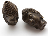 Buddha Amulet - Antiqued Brass 48mm (AP802)