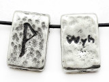 Runestone Astrology Pewter Pendant - "Wyn" - October (PWR8)