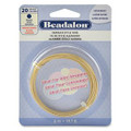 Satin Brass Round Wire - 20 Gauge (SUP18)