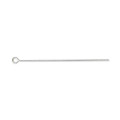 Silver Plated Eyepins - 50mm, pack of 26 (SUP53)