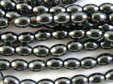 Hematite Rice Gemstone Beads 6mm (GS2733)