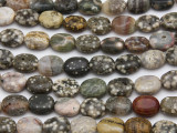 Ocean Jasper Oval Tabular Gemstone Beads 11-13mm (GS2769)