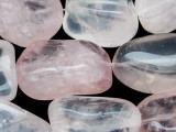 Rose Quartz Large Nugget Gemstone Beads 20-35mm (GS2897)