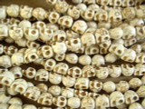 Natural Magnesite Skull Gemstone Beads 8-10mm (GS2632)