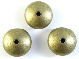 Brass Pewter Bead - Saucer 14mm (PB335)