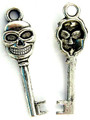 Skull Key - Pewter Pendant (PW1116)