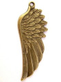 Brass Wing - Pewter Pendant 56mm (PW649)