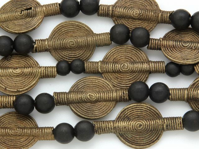 Ethiopian Brass Bicone jewelry Necklace beads strand Wholesale