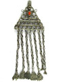 Afghan Tribal Silver Pendant - Amulet 108mm (AF145)