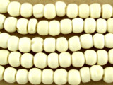 Natural Irregular Round Bone Beads 6mm (B9047)