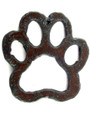 Open Paw Print - Rustic Iron Pendant (IR153)