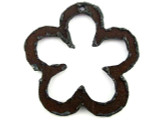 Open Flower - Rustic Iron Pendant (IR164)
