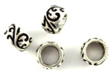 Pewter Bead - Patterned Ring 6mm (PB407)