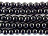 Black Glass Pearl Beads 4mm (PG20)