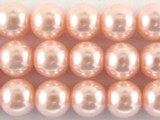 Pale Pink Glass Pearl Beads 8mm (PG32)