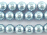 Blue Glass Pearl Beads 8mm (PG37)