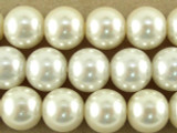Ivory Glass Pearl Beads 10mm (PG46)