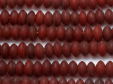 Red Saucer Glass Beads - Nepal 12mm (NP236)