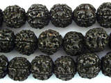 Old Rudraksha Prayer Beads Mala - Nepal 18mm (NP542)