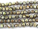 Metallic Irregular Pearl Beads 6mm (PRL151)