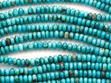 Turquoise Rondelle Beads 5mm (TUR1114)
