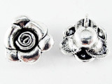 Flower Button - Pewter Pendant 12mm (PW1138)