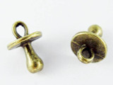Brass Pacifier - Pewter Pendant 12mm (PW1143)