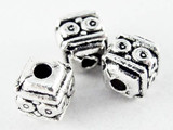 Pewter Bead - Cube 4mm (PB560)