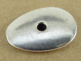 Pewter Bead - Flat Oval Spacer 18mm (PB430)